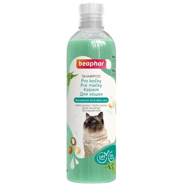 BEAPHAR CAT SHAMPOO maigs šampūns kaķiem ar neitrālu pH līmeni 250ml
